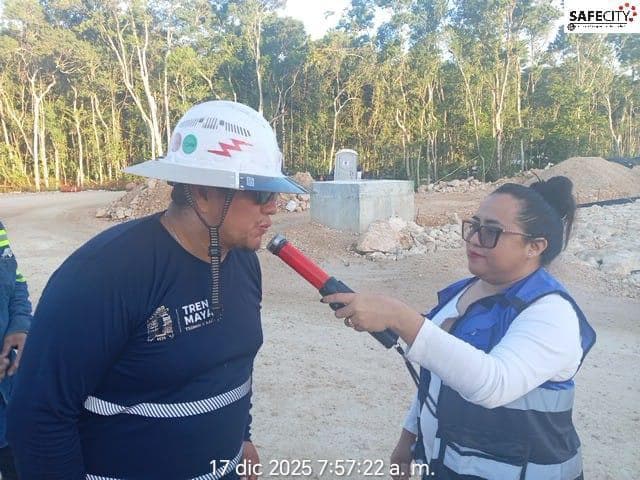 Aplicación de prueba de alcoholimetría a personal de la obra del Tren Maya en Tulum